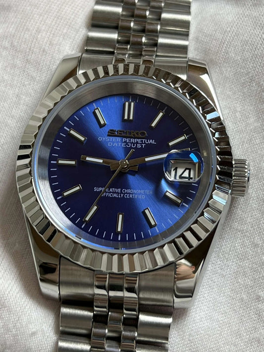 Seiko Datejust Blue Mod