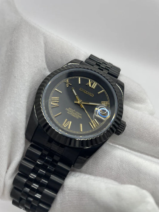 Seiko Datejust Romain Black Mod