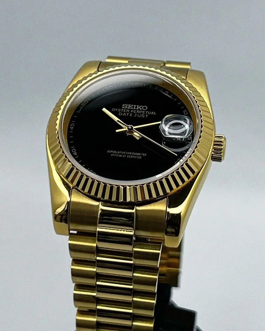 Seiko Black Gold Datejust Mod