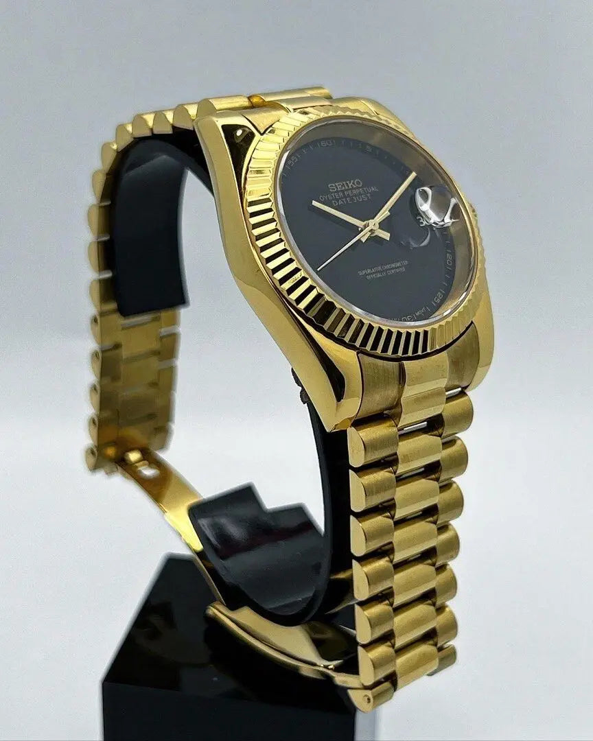 Seiko Black Gold Datejust Mod