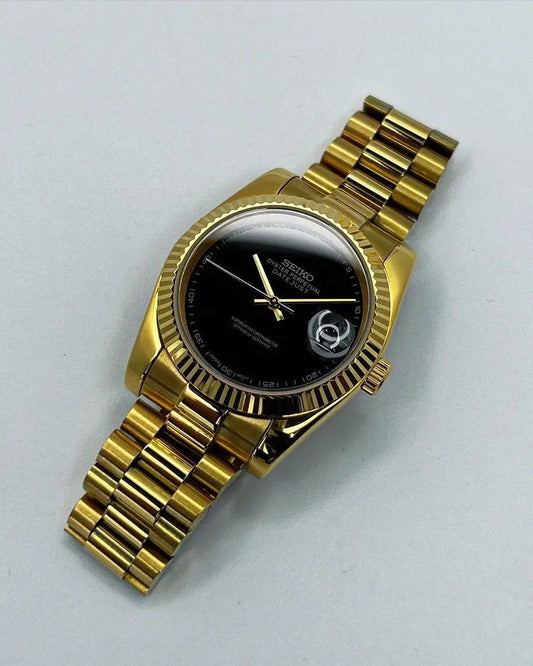 Seiko Black Gold Datejust Mod