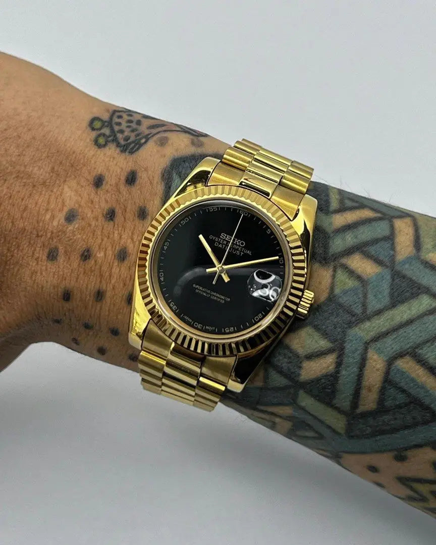 Seiko Black Gold Datejust Mod