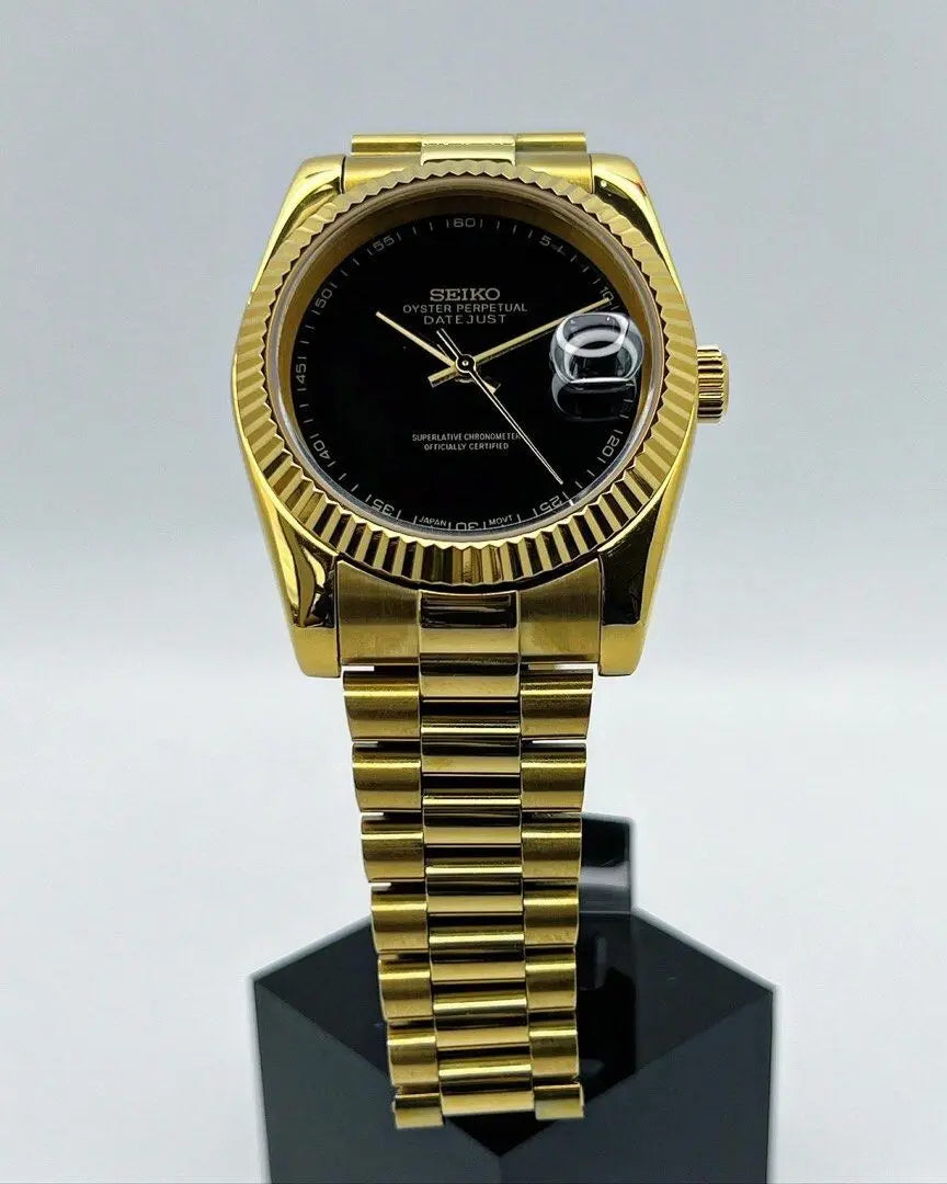 Seiko Black Gold Datejust Mod